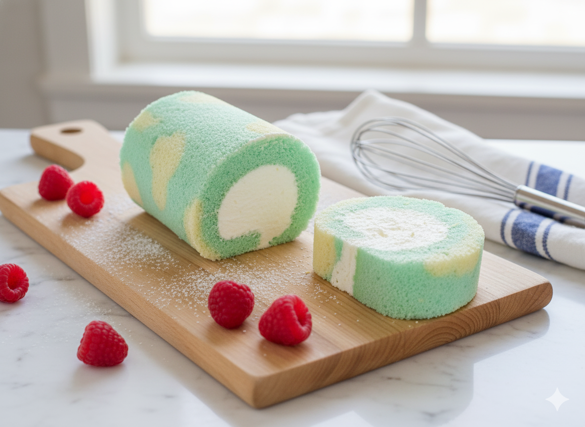 Swiss Roll Chiffon Cake